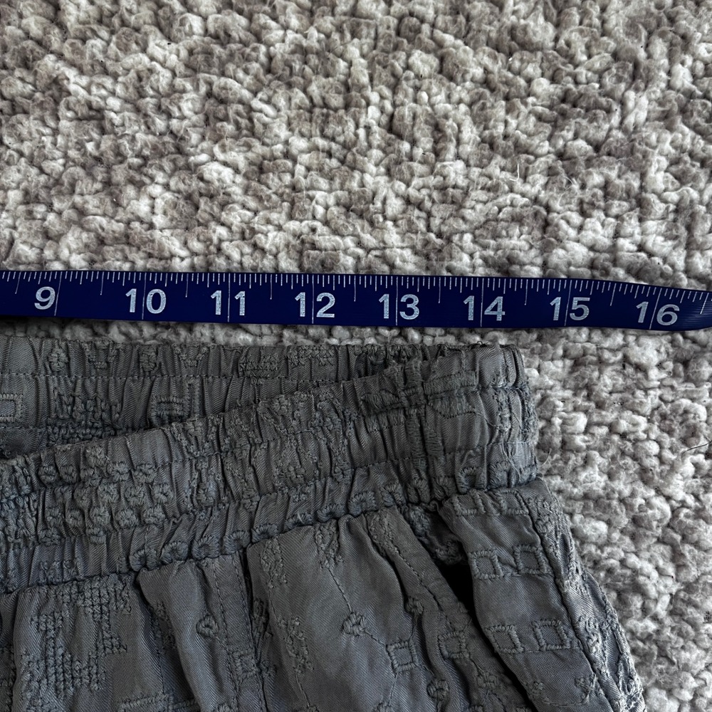 Johnny Was Cupro Grey Embroidered Cargo Jaspil Jogger Pants XS - Picture 8 of 12